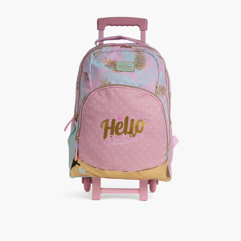 PAUSE Printed Trolley Bag for Girls - Image 1